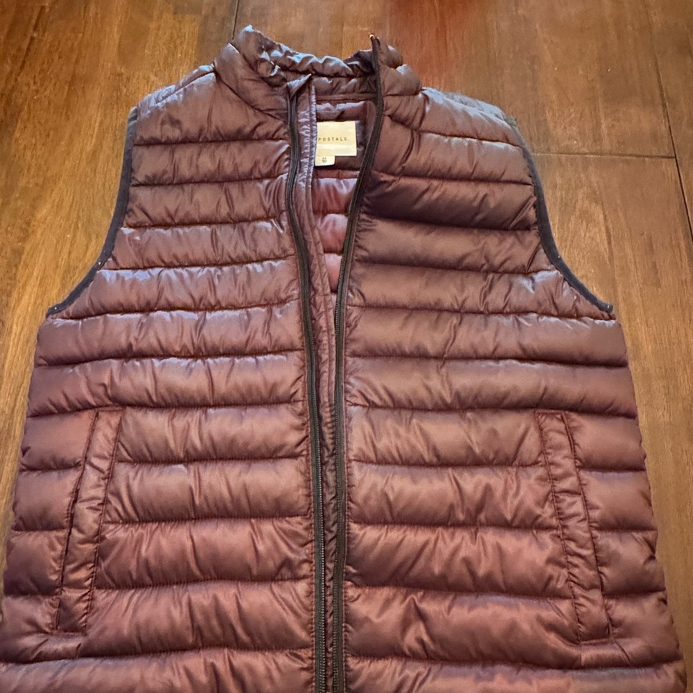 Aeropostale Purple Quilted Vest XS